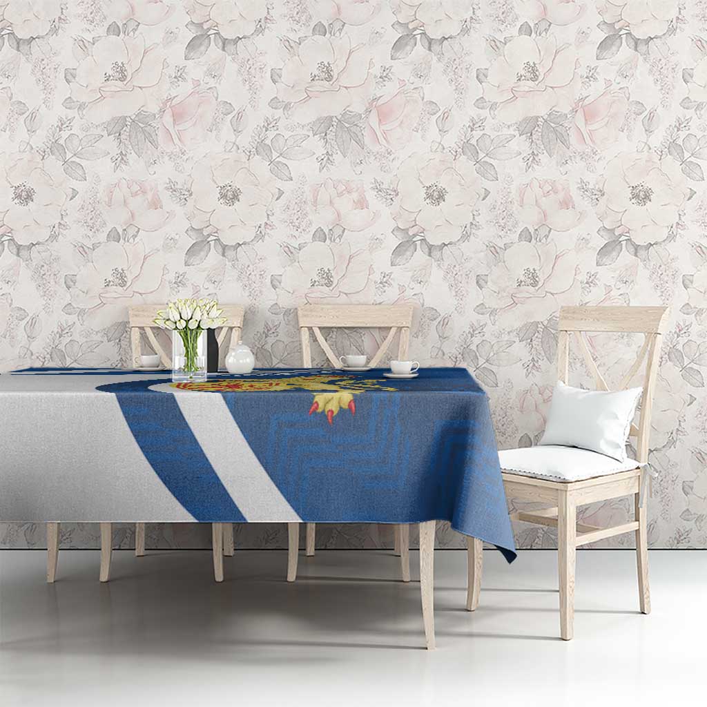 Personalized Scotland Tablecloth Lion Rampant Flag Style