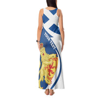 Personalized Scotland Tank Maxi Dress Lion Rampant Flag Style