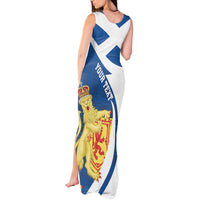 Personalized Scotland Tank Maxi Dress Lion Rampant Flag Style