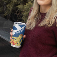 Personalized Scotland Tumbler Cup Lion Rampant Flag Style