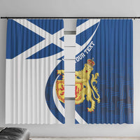 Personalized Scotland Window Curtain Lion Rampant Flag Style