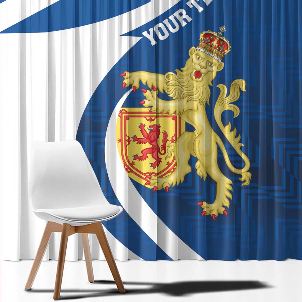 Personalized Scotland Window Curtain Lion Rampant Flag Style