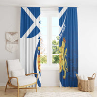 Personalized Scotland Window Curtain Lion Rampant Flag Style