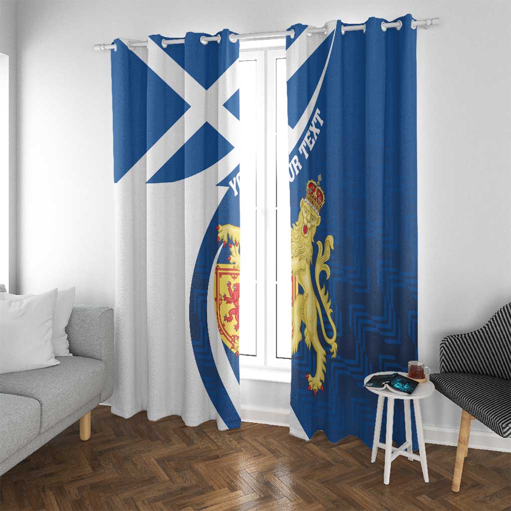 Personalized Scotland Window Curtain Lion Rampant Flag Style