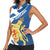 Personalized Scotland Women Sleeveless Polo Shirt Lion Rampant Flag Style