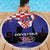 Croatia Independence Day Beach Blanket Hrvatska Checkerboard 35th Anniversary