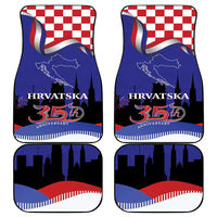 Croatia Independence Day Car Mats Hrvatska Checkerboard 35th Anniversary