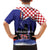 Croatia Independence Day Family Matching Summer Maxi Dress and Hawaiian Shirt Hrvatska Checkerboard 35th Anniversary
