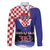 Croatia Independence Day Family Matching Summer Maxi Dress and Hawaiian Shirt Hrvatska Checkerboard 35th Anniversary