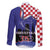 Croatia Independence Day Family Matching Summer Maxi Dress and Hawaiian Shirt Hrvatska Checkerboard 35th Anniversary