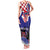 Croatia Independence Day Family Matching Tank Maxi Dress and Hawaiian Shirt Hrvatska Checkerboard 35th Anniversary