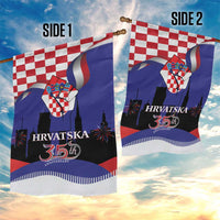Croatia Independence Day Garden Flag Hrvatska Checkerboard 35th Anniversary