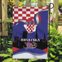 Croatia Independence Day Garden Flag Hrvatska Checkerboard 35th Anniversary