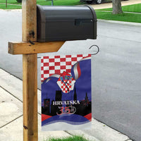Croatia Independence Day Garden Flag Hrvatska Checkerboard 35th Anniversary