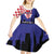 Croatia Independence Day Kid Short Sleeve Dress Hrvatska Checkerboard 35th Anniversary