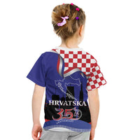 Croatia Independence Day Kid T Shirt Hrvatska Checkerboard 35th Anniversary