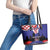 Croatia Independence Day Leather Tote Bag Hrvatska Checkerboard 35th Anniversary