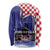 Croatia Independence Day Long Sleeve Shirt Hrvatska Checkerboard 35th Anniversary