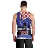 Croatia Independence Day Men Tank Top Hrvatska Checkerboard 35th Anniversary