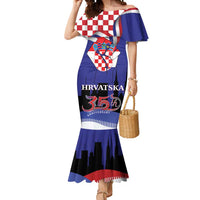 Croatia Independence Day Mermaid Dress Hrvatska Checkerboard 35th Anniversary