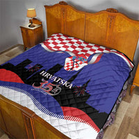 Croatia Independence Day Quilt Hrvatska Checkerboard 35th Anniversary