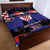 Croatia Independence Day Quilt Bed Set Hrvatska Checkerboard 35th Anniversary
