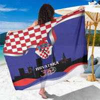 Croatia Independence Day Sarong Hrvatska Checkerboard 35th Anniversary