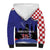 Croatia Independence Day Sherpa Hoodie Hrvatska Checkerboard 35th Anniversary