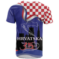 Croatia Independence Day T Shirt Hrvatska Checkerboard 35th Anniversary