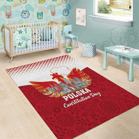 Poland Constitution Day Area Rug Warsaw Capital Mazurek Dabrowskiego