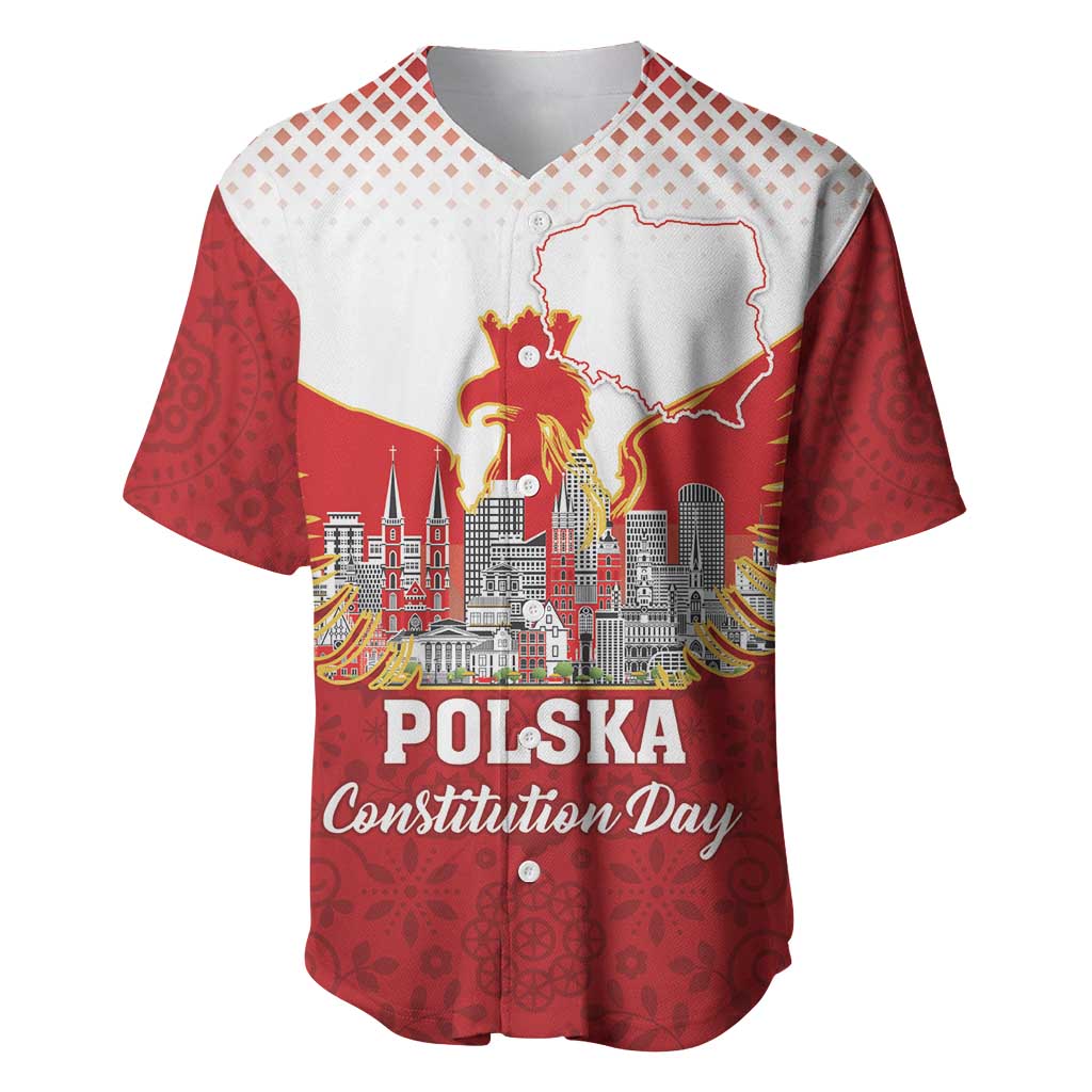 Poland Constitution Day Baseball Jersey Warsaw Capital Mazurek Dabrowskiego