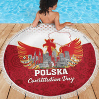 Poland Constitution Day Beach Blanket Warsaw Capital Mazurek Dabrowskiego