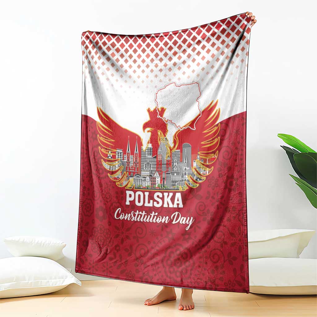 Poland Constitution Day Blanket Warsaw Capital Mazurek Dabrowskiego