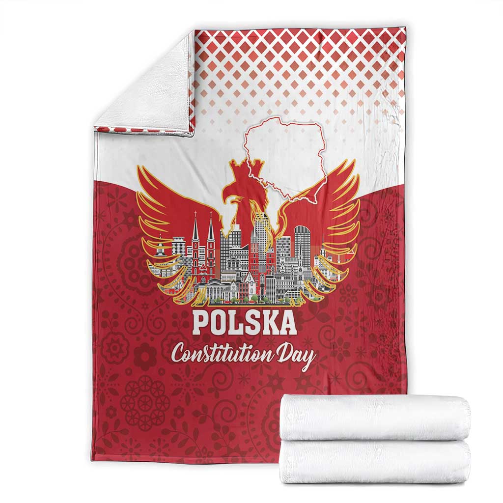 Poland Constitution Day Blanket Warsaw Capital Mazurek Dabrowskiego