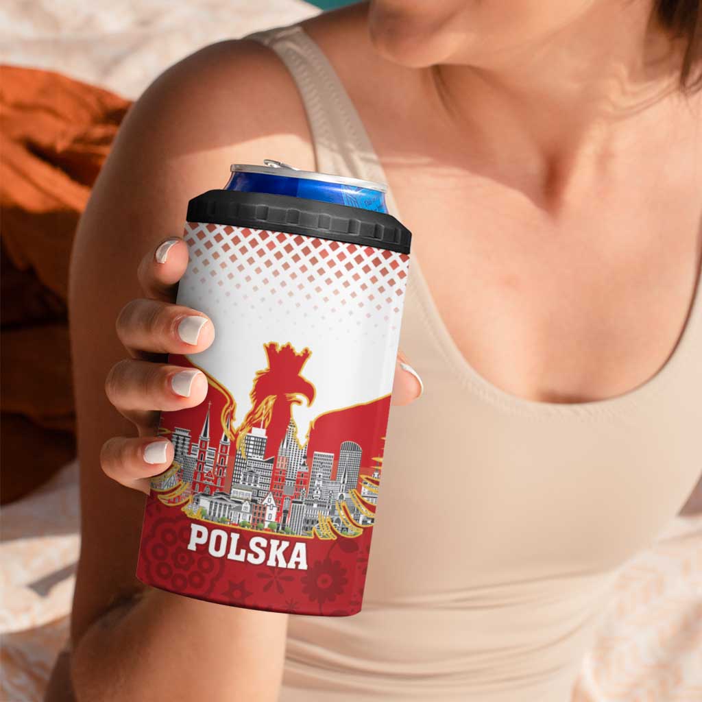 Poland Constitution Day 4 in 1 Can Cooler Tumbler Warsaw Capital Mazurek Dabrowskiego