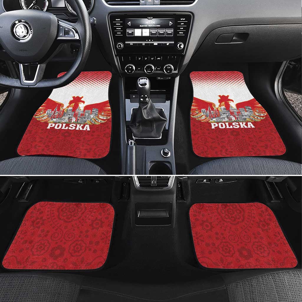 Poland Constitution Day Car Mats Warsaw Capital Mazurek Dabrowskiego