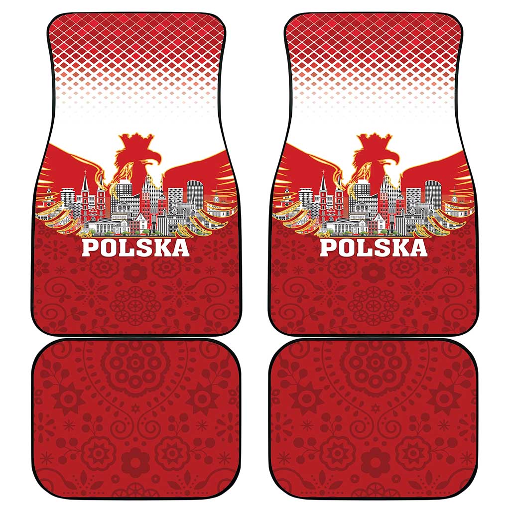 Poland Constitution Day Car Mats Warsaw Capital Mazurek Dabrowskiego