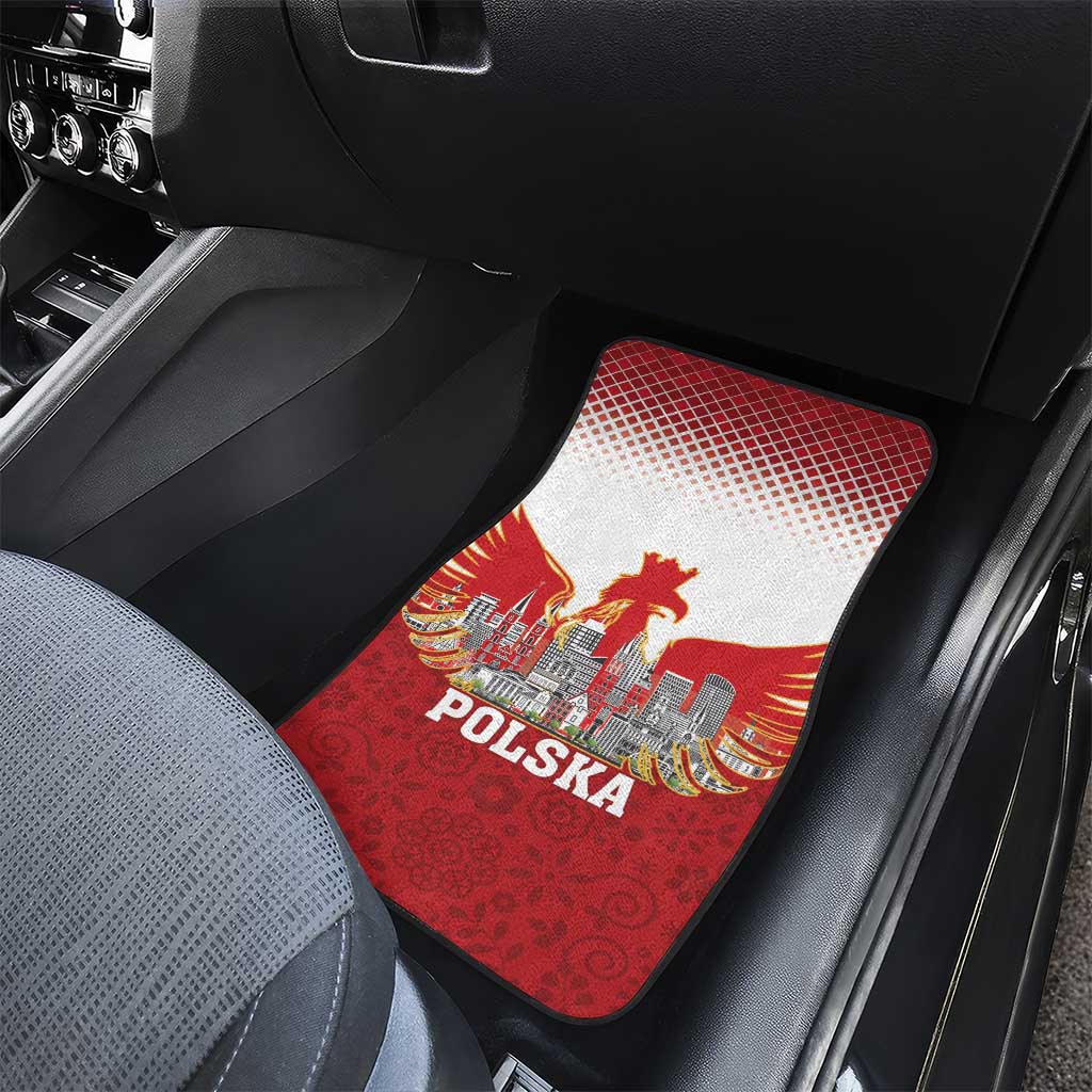 Poland Constitution Day Car Mats Warsaw Capital Mazurek Dabrowskiego