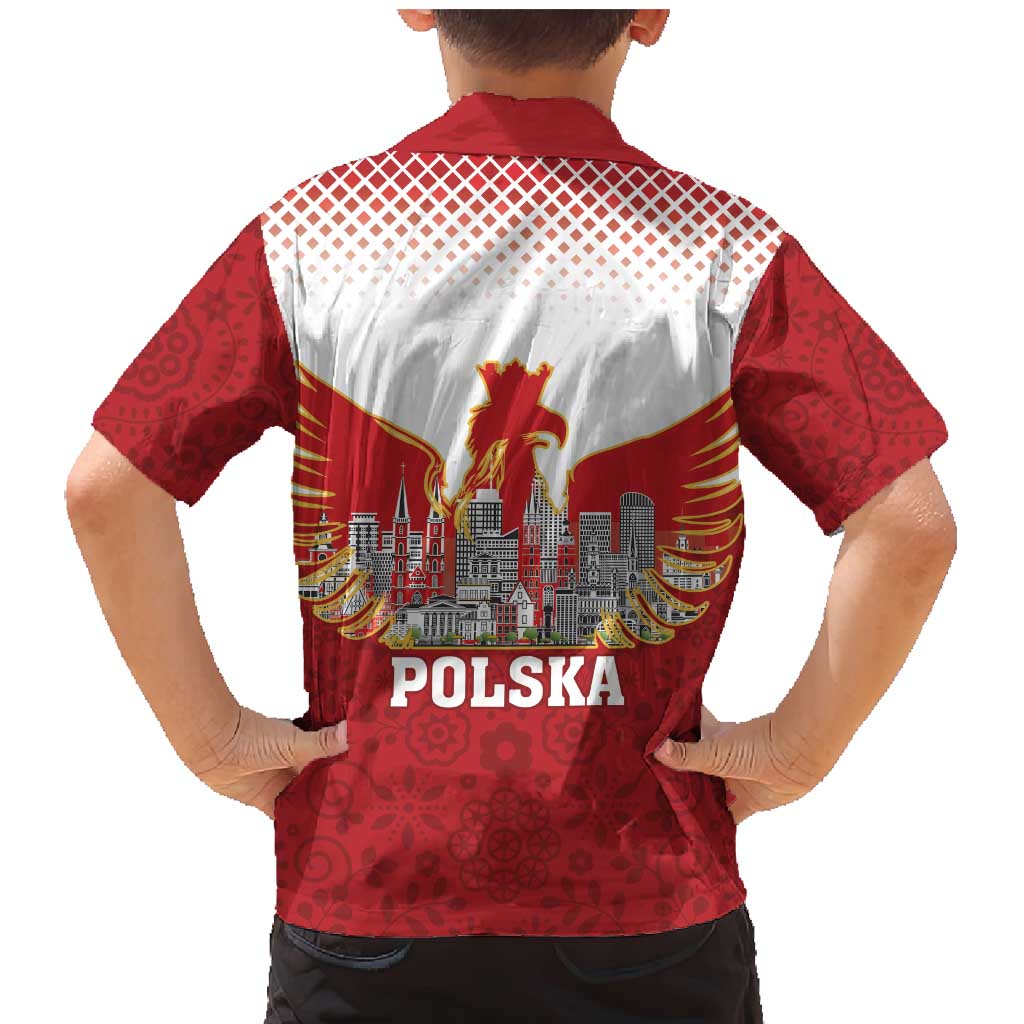 Poland Constitution Day Family Matching Mermaid Dress and Hawaiian Shirt Warsaw Capital Mazurek Dabrowskiego