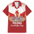 Poland Constitution Day Family Matching Off The Shoulder Long Sleeve Dress and Hawaiian Shirt Warsaw Capital Mazurek Dabrowskiego