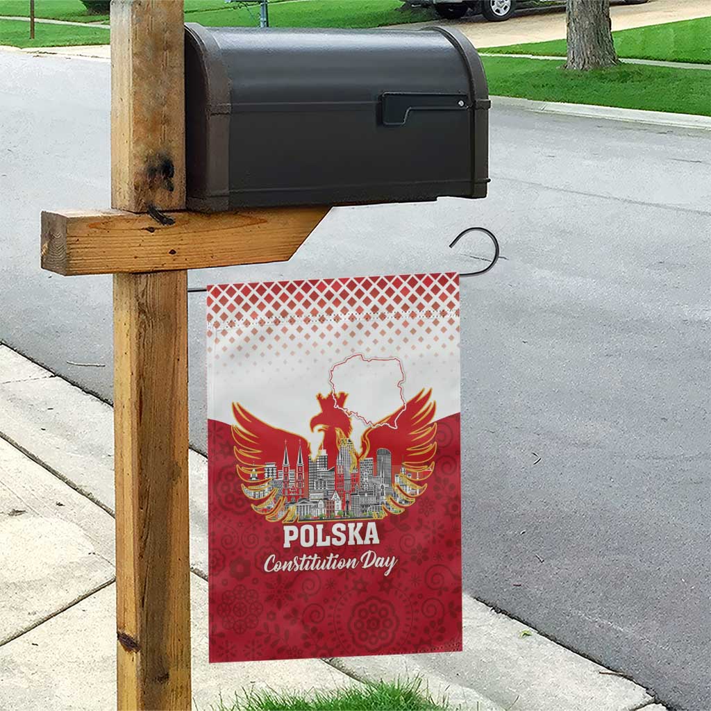 Poland Constitution Day Garden Flag Warsaw Capital Mazurek Dabrowskiego