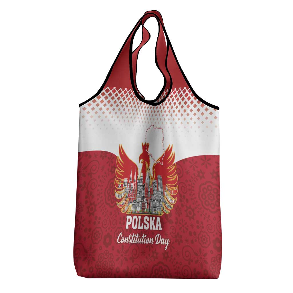 Poland Constitution Day Grocery Bag Warsaw Capital Mazurek Dabrowskiego