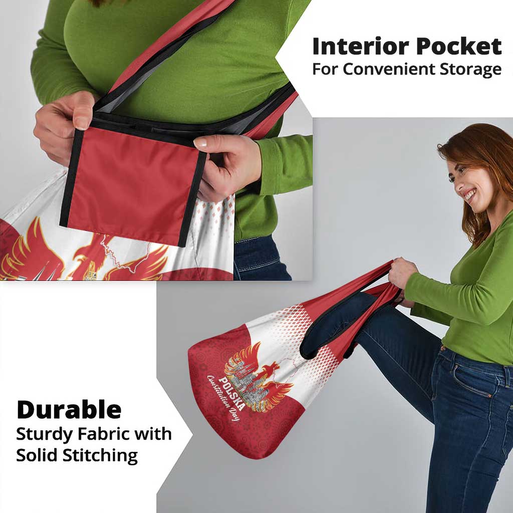 Poland Constitution Day Grocery Bag Warsaw Capital Mazurek Dabrowskiego