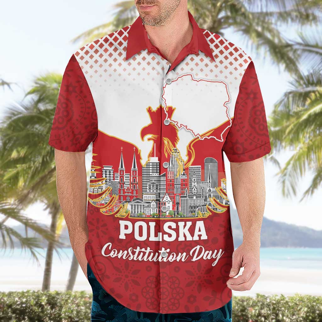 Poland Constitution Day Hawaiian Shirt Warsaw Capital Mazurek Dabrowskiego