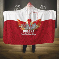 Poland Constitution Day Hooded Blanket Warsaw Capital Mazurek Dabrowskiego