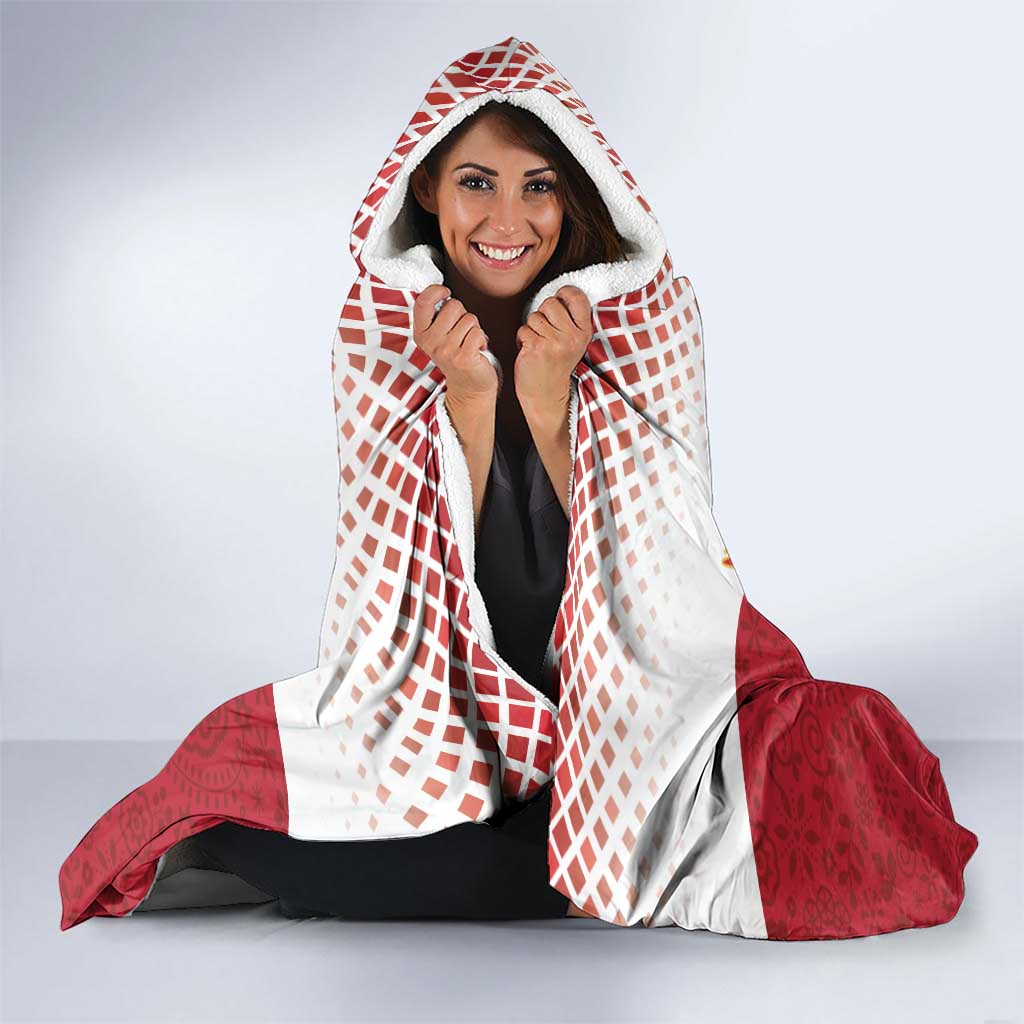 Poland Constitution Day Hooded Blanket Warsaw Capital Mazurek Dabrowskiego