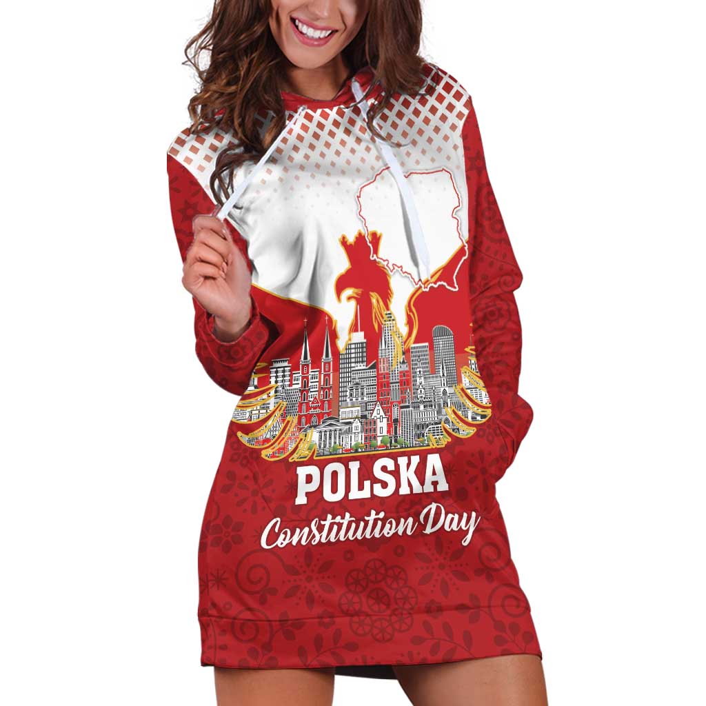 Poland Constitution Day Hoodie Dress Warsaw Capital Mazurek Dabrowskiego