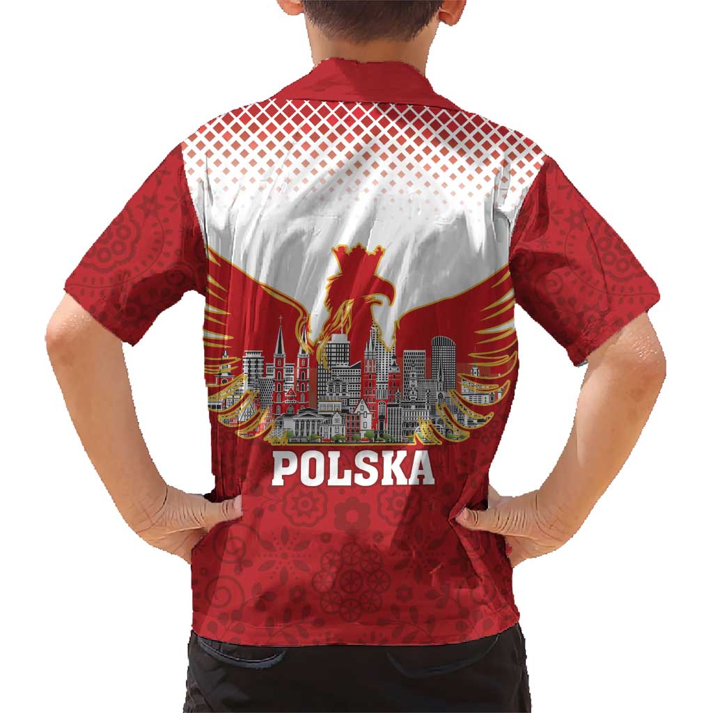 Poland Constitution Day Kid Hawaiian Shirt Warsaw Capital Mazurek Dabrowskiego