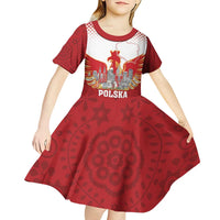 Poland Constitution Day Kid Short Sleeve Dress Warsaw Capital Mazurek Dabrowskiego