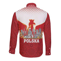 Poland Constitution Day Long Sleeve Button Shirt Warsaw Capital Mazurek Dabrowskiego